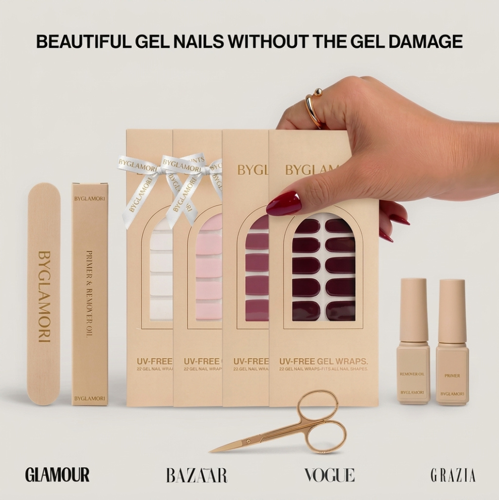 Gel Nail Wraps Routine Bundle