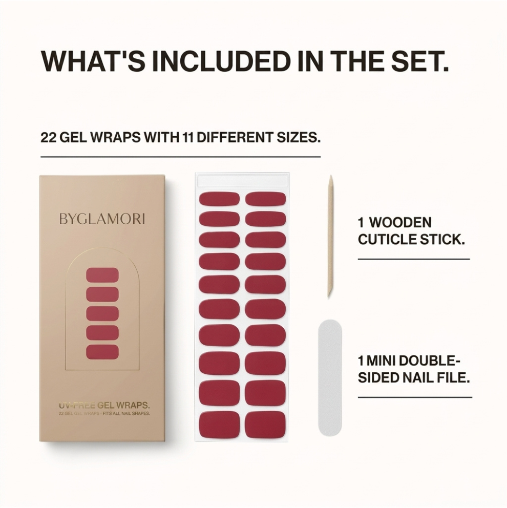 Gel Nail Wraps Routine Bundle